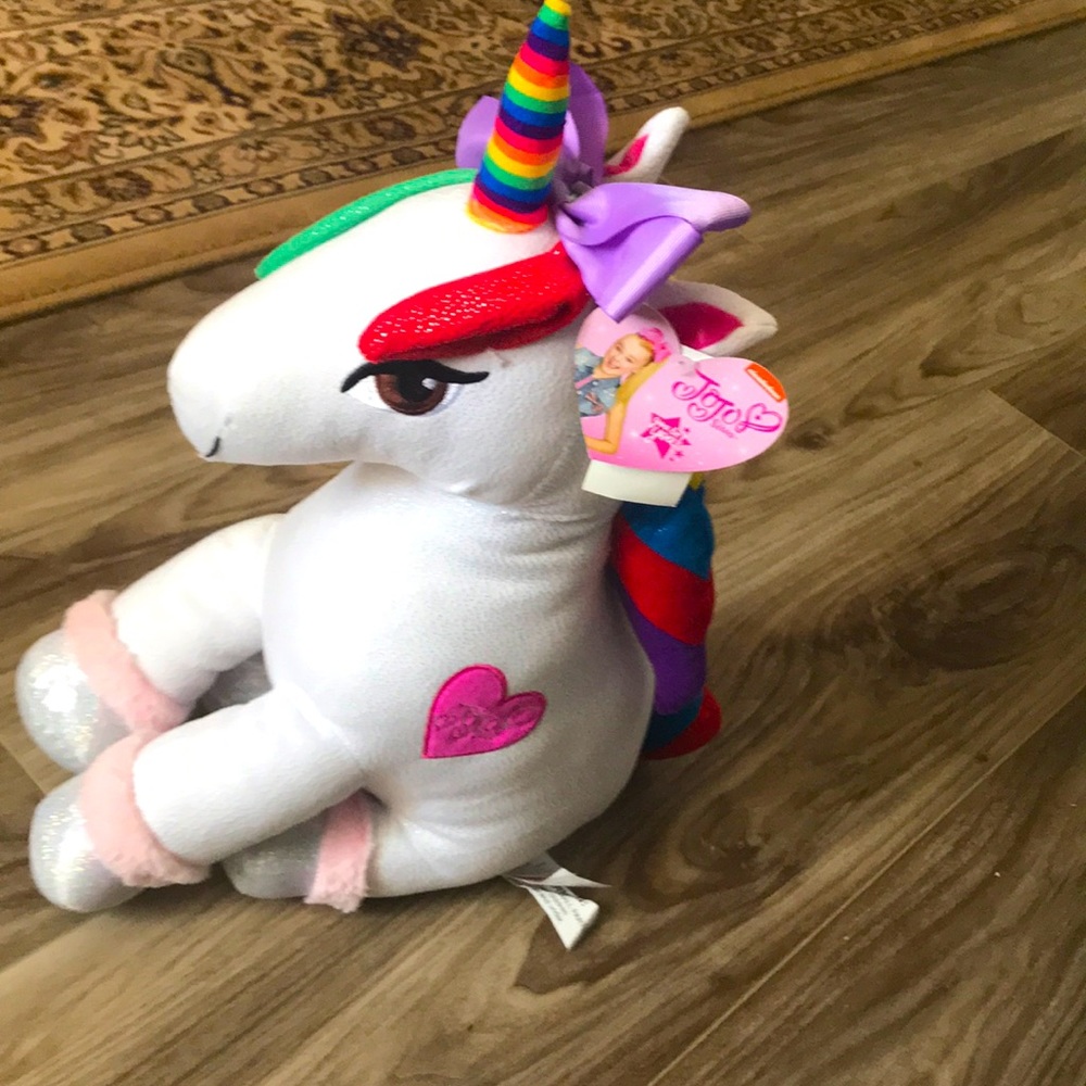 Jojo siva unicorn plush toy